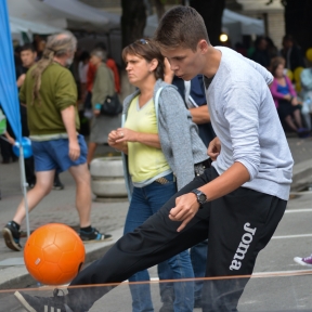 Teqball-bemutató